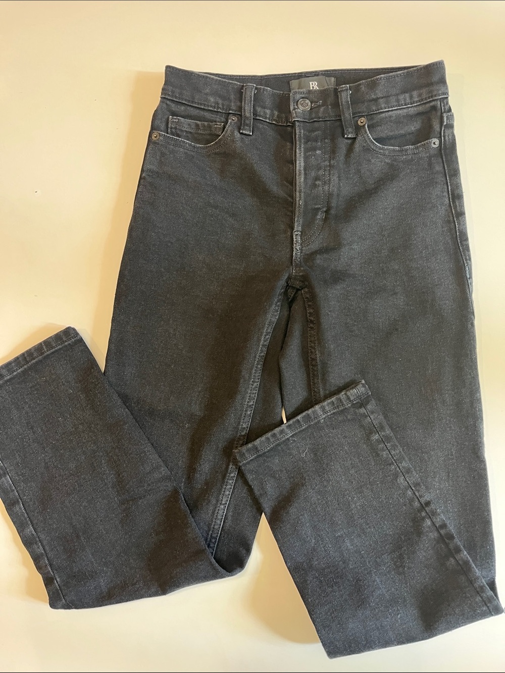 Banana Republic Women's Slim Straight Jeans in Washed Black